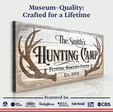 Hunting Camp Family Sign - Tailored Canvases - Flyclothing LLC