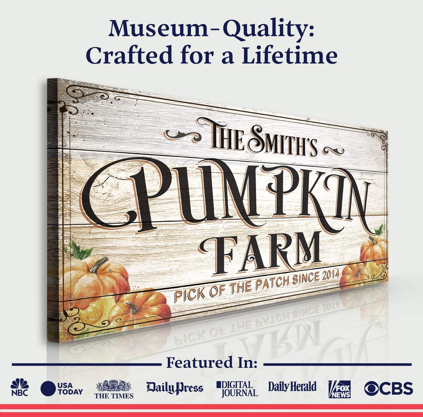 Pick Of The Patch Pumpkin Farm Sign - Tailored Canvases - Flyclothing LLC