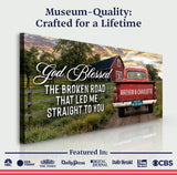 Custom Vintage Truck Couple Sign V - Tailored Canvases - Flyclothing LLC