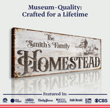 Family Homestead Sign II - Tailored Canvases - Flyclothing LLC