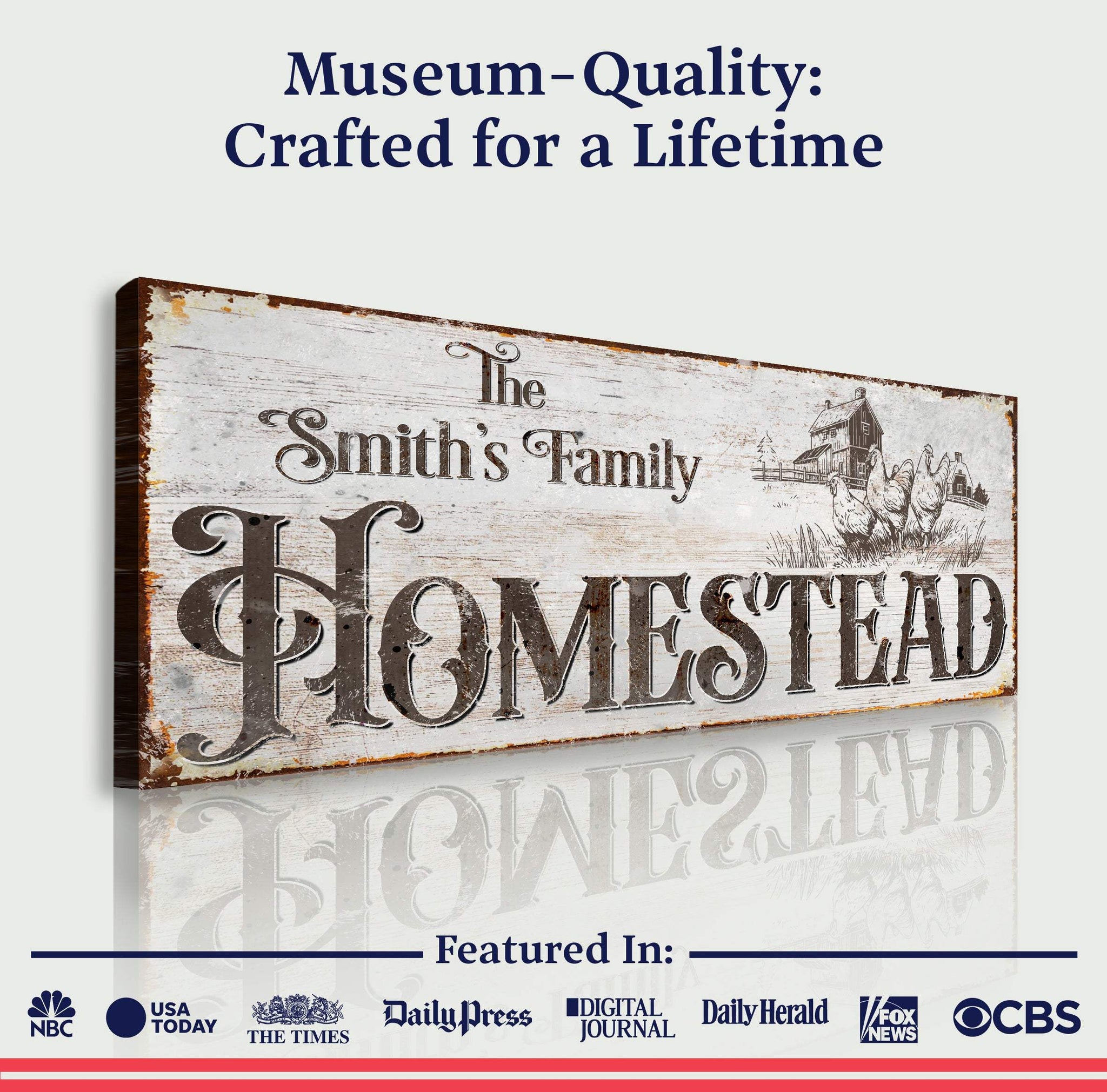 Family Homestead Sign II - Tailored Canvases - Flyclothing LLC