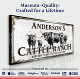 Personalized Cattle Sign - Tailored Canvases - Flyclothing LLC