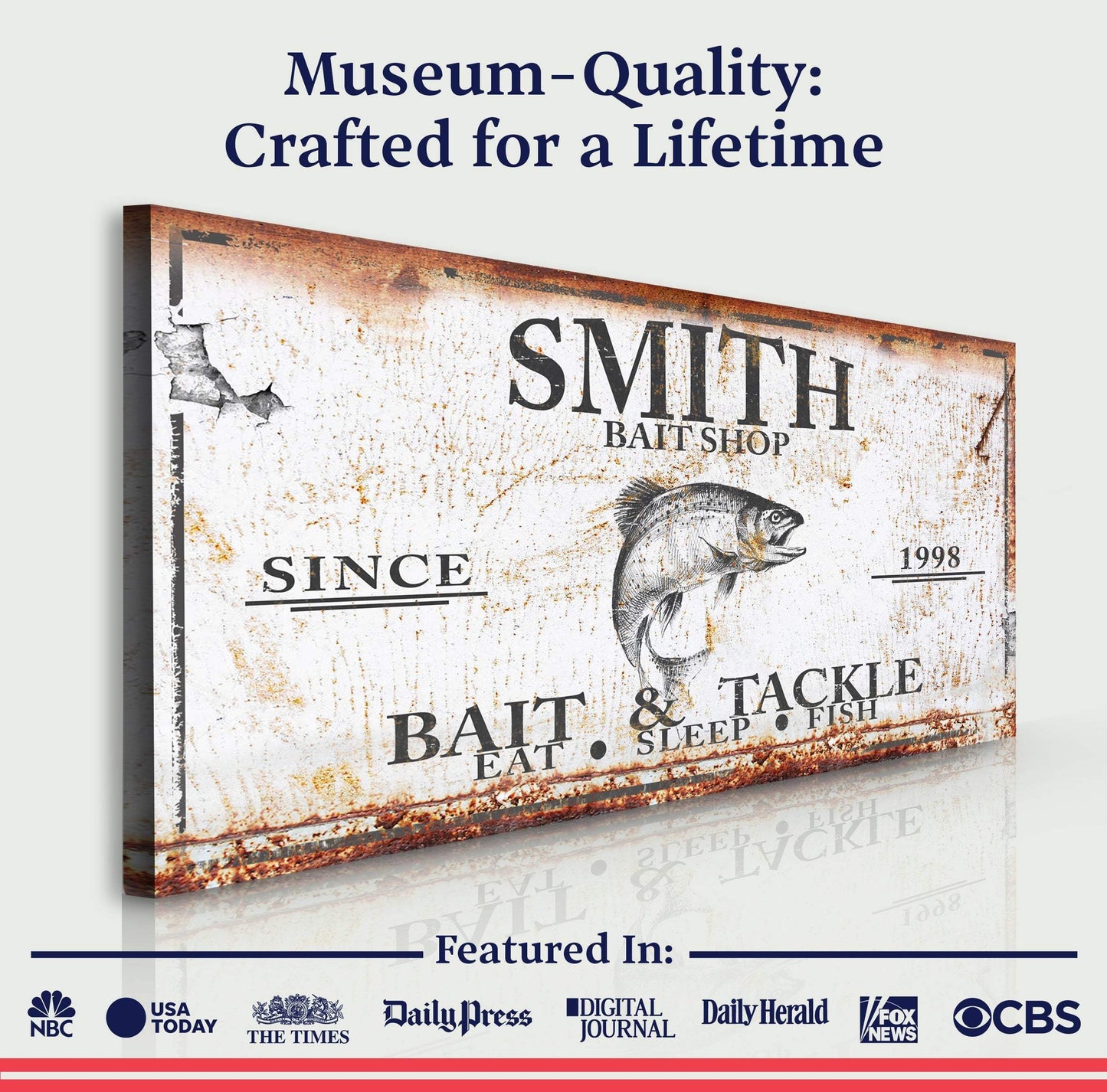 Bait and Tackle Sign - Tailored Canvases - Flyclothing LLC