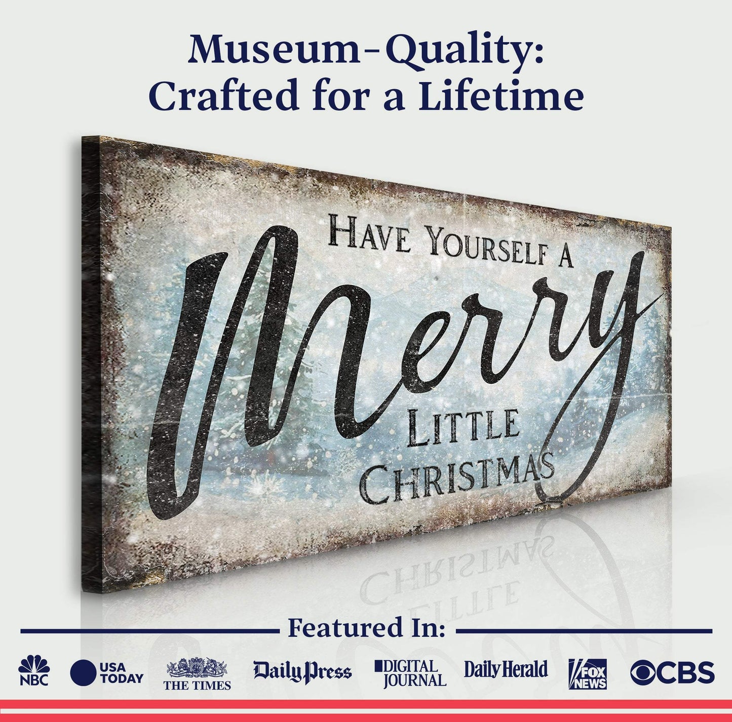 Have Yourself A Merry Little Christmas Sign XI - Tailored Canvases - Flyclothing LLC