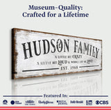 Family Sign XXII - Tailored Canvases - Flyclothing LLC