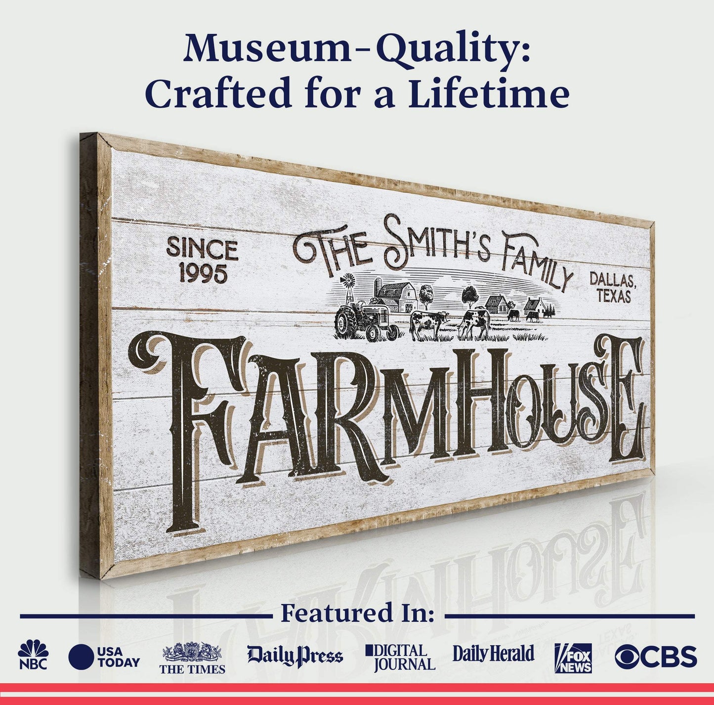 Personalized Farmhouse Sign V - Tailored Canvases - Flyclothing LLC