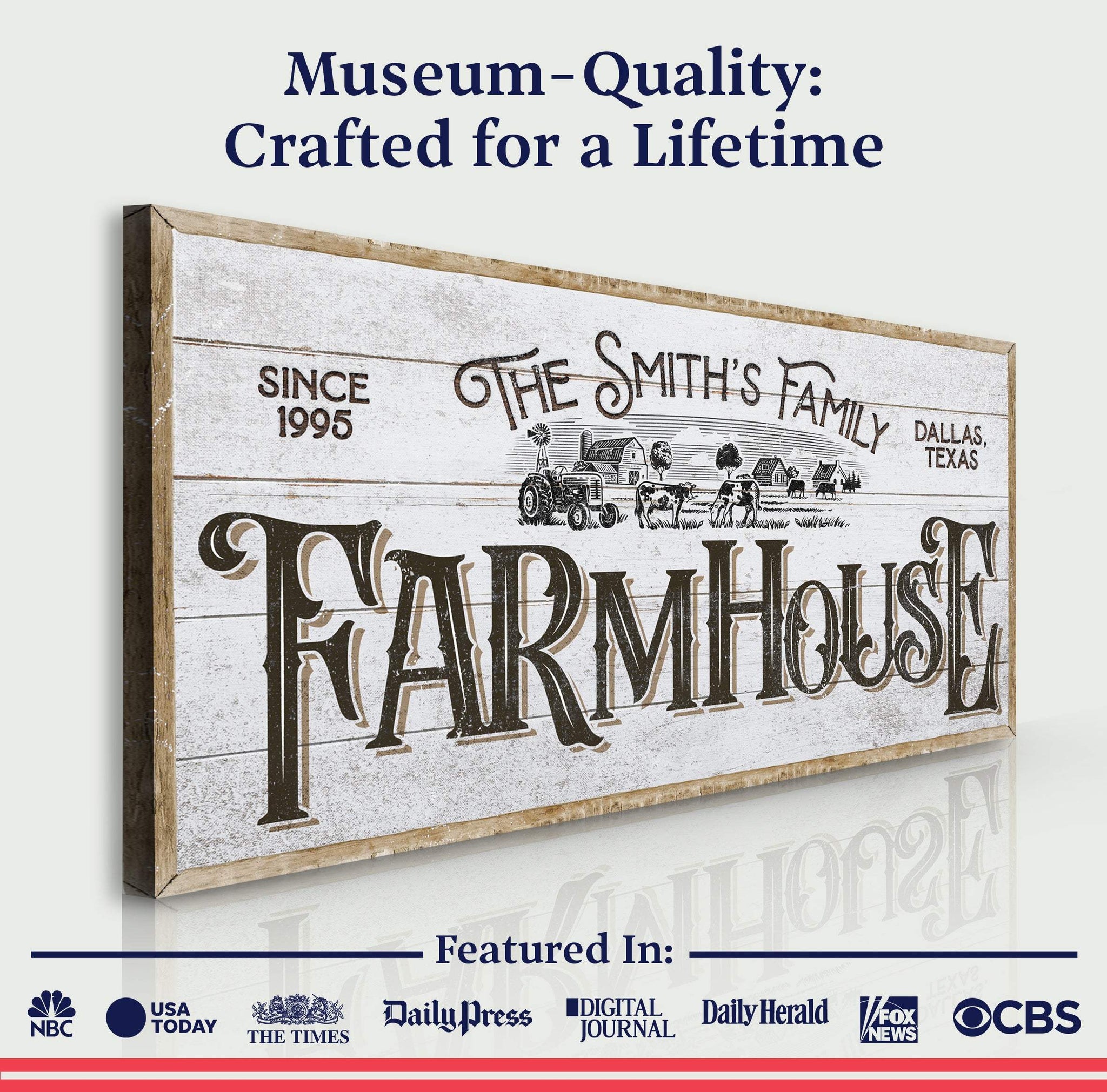 Personalized Farmhouse Sign V - Tailored Canvases - Flyclothing LLC