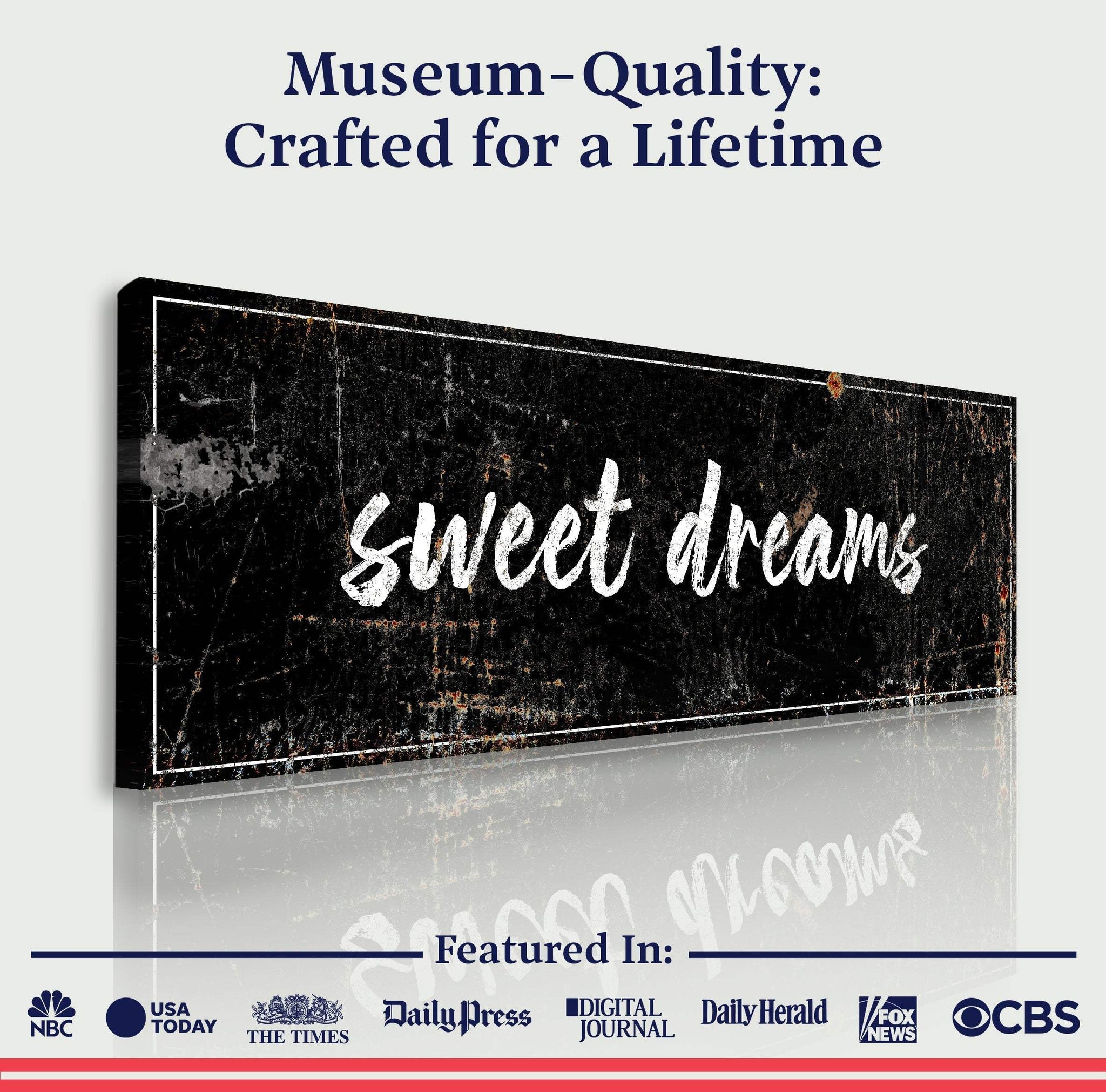 Sweet Dreams Sign IV - Tailored Canvases - Flyclothing LLC