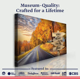 Family Names Autumn Road Sign - Tailored Canvases - Flyclothing LLC