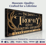 Personalized Family Antler Sign III - Tailored Canvases - Flyclothing LLC