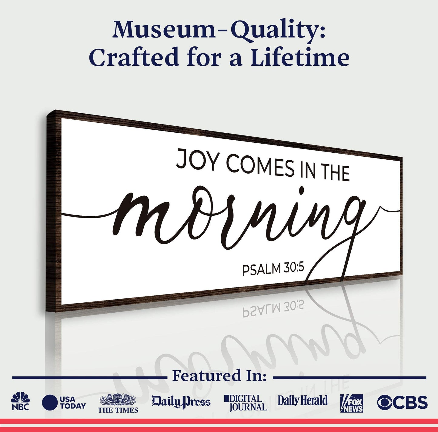 Joy Comes In The Morning Faith Sign III - Tailored Canvases - Flyclothing LLC