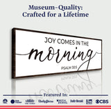 Joy Comes In The Morning Faith Sign III - Tailored Canvases - Flyclothing LLC