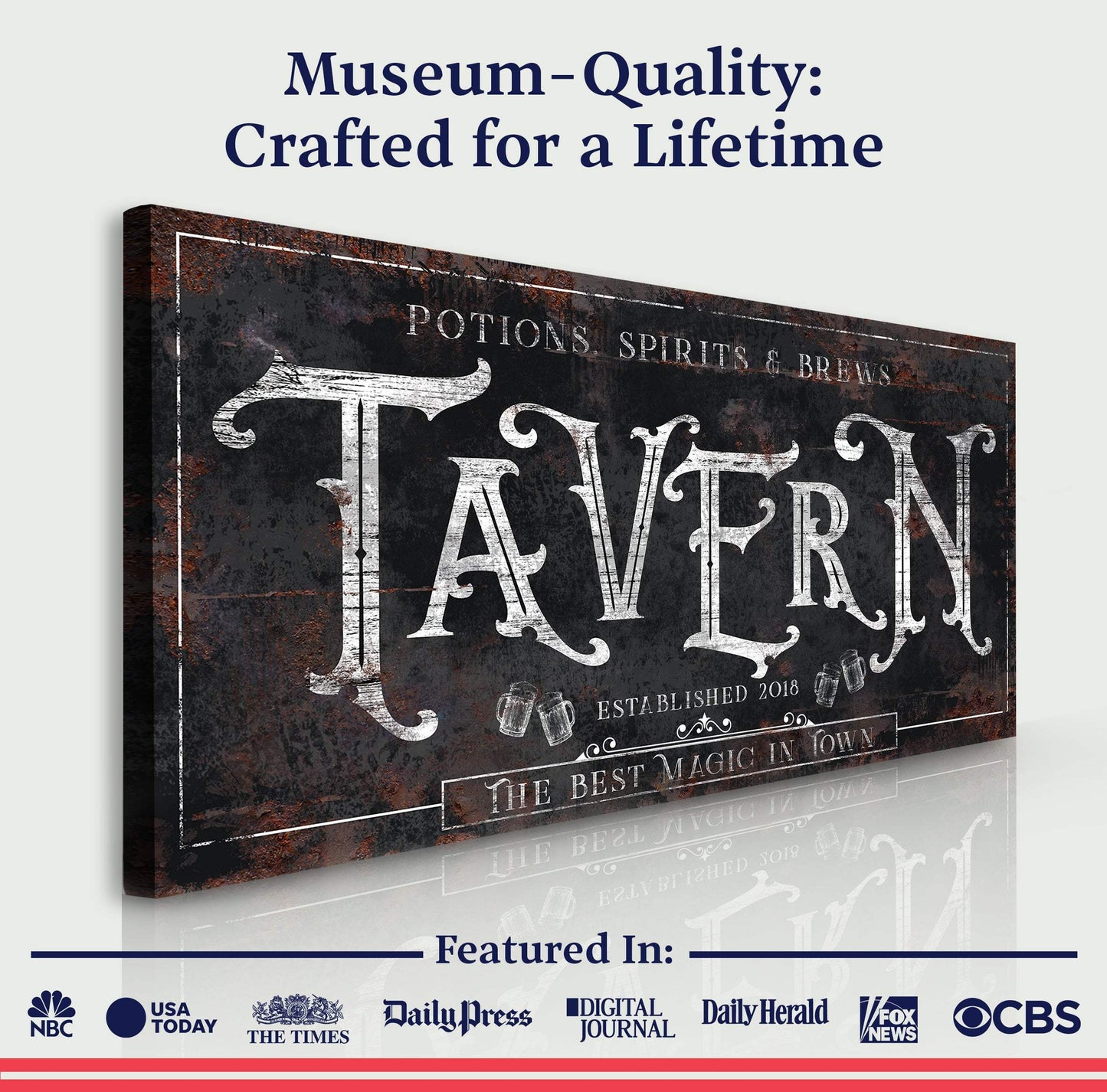 Potions, Spirits & Brews Tavern Halloween Sign II - Tailored Canvases - Flyclothing LLC