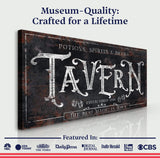 Potions, Spirits & Brews Tavern Halloween Sign II - Tailored Canvases - Flyclothing LLC