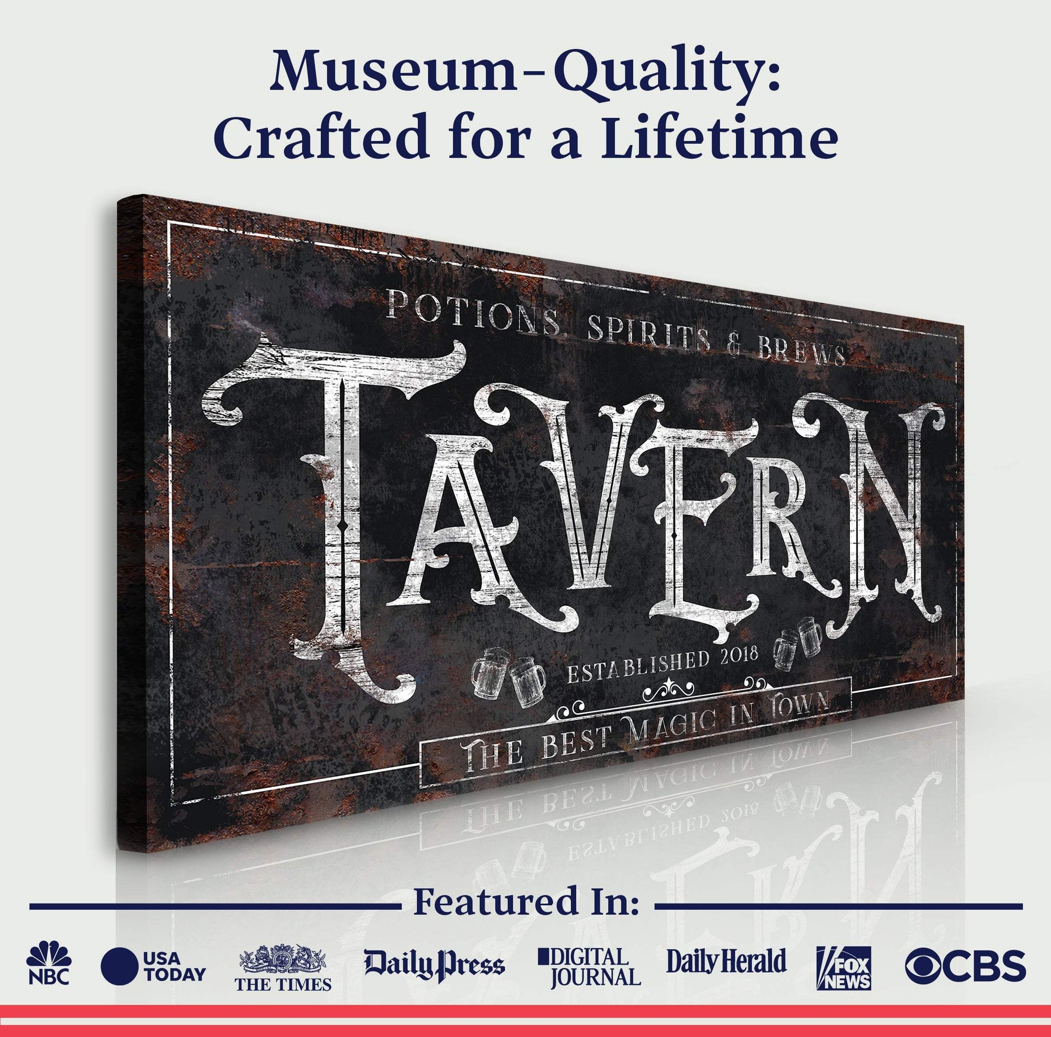 Potions, Spirits & Brews Tavern Halloween Sign II - Tailored Canvases - Flyclothing LLC