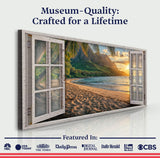 Beachfront Dreams Window Scenery Wall Art - Tailored Canvases - Flyclothing LLC