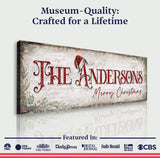 Christmas Family Name Sign II - Tailored Canvases - Flyclothing LLC