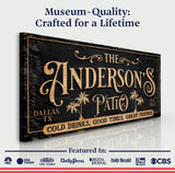Personalized Patio Sign - Tailored Canvases - Flyclothing LLC