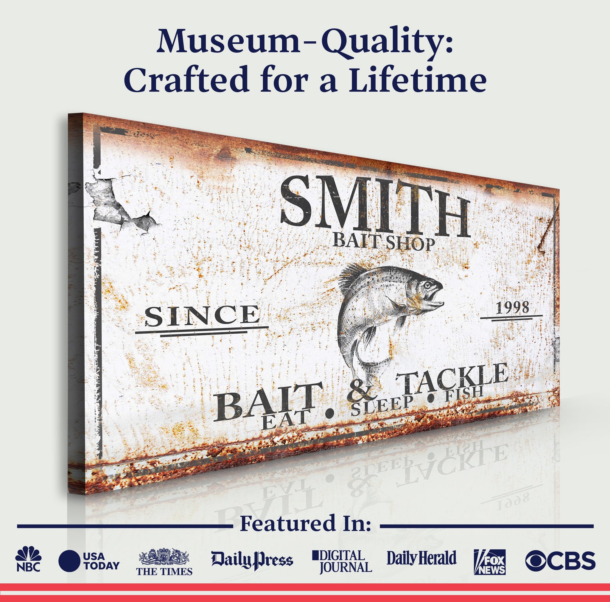 Bait and Tackle Sign - Tailored Canvases - Flyclothing LLC
