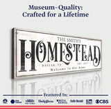Vintage Homestead Sign III - Tailored Canvases - Flyclothing LLC