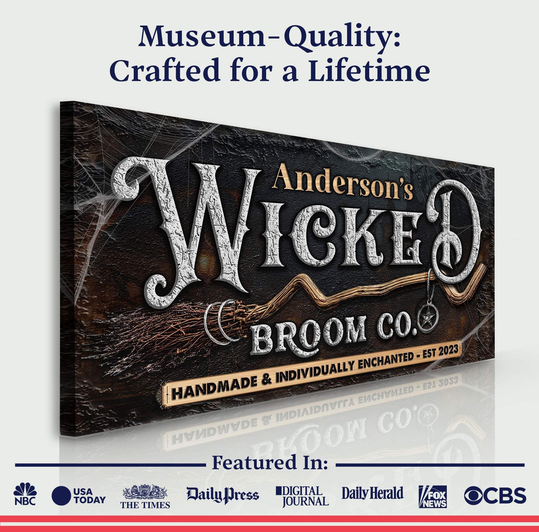 Personalized Wicked Halloween Sign II - Tailored Canvases - Flyclothing LLC