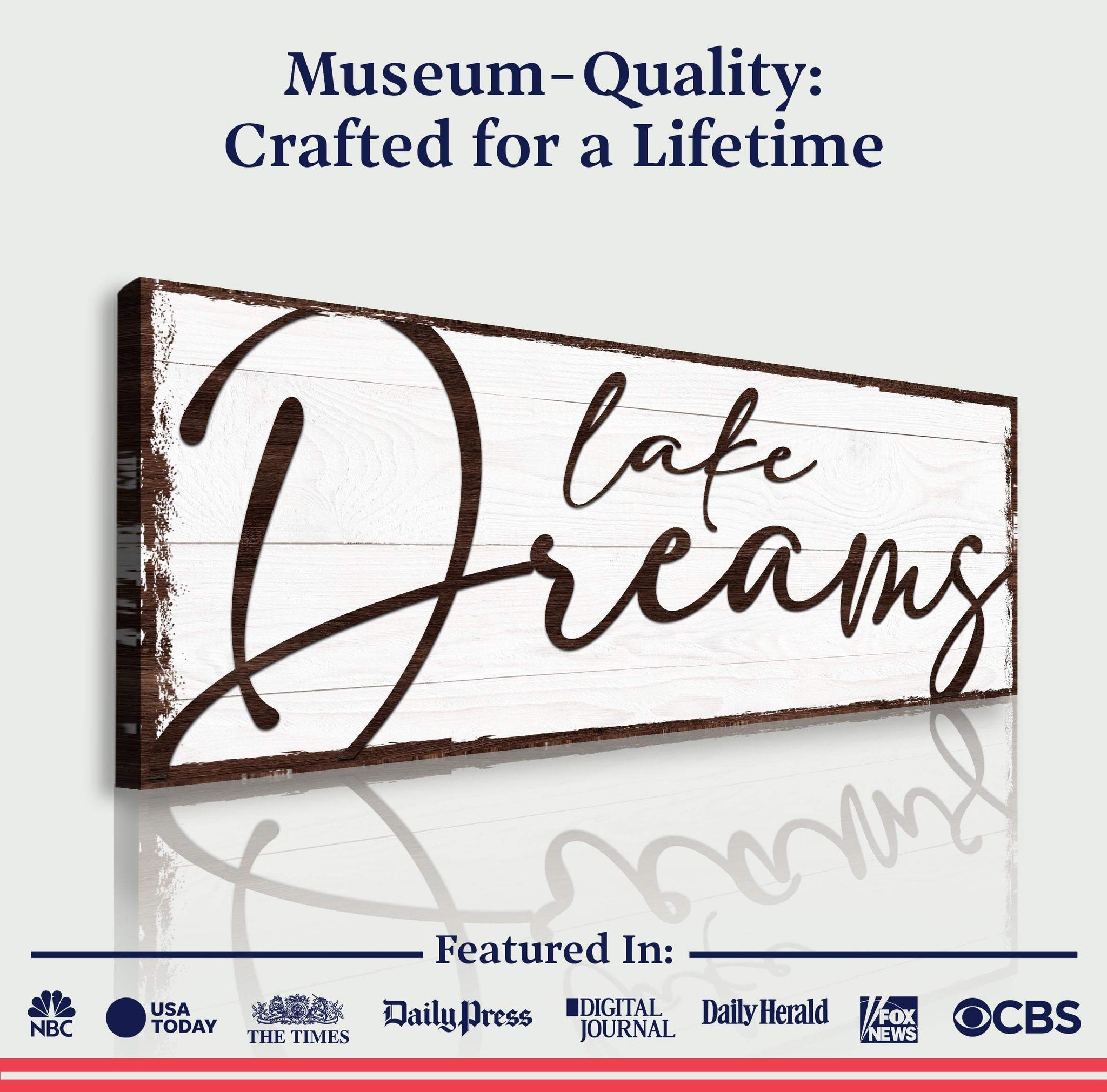 Lake Dreams Sign - Tailored Canvases - Flyclothing LLC