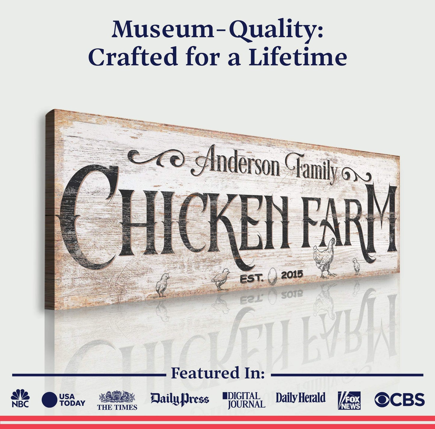 Chicken Farm Farmhouse Sign III - Tailored Canvases - Flyclothing LLC