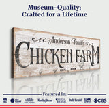 Chicken Farm Farmhouse Sign III - Tailored Canvases - Flyclothing LLC