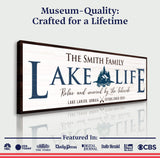 Personalized Lake Life Sign - Tailored Canvases - Flyclothing LLC