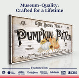 Personalized Pumpkin Patch Sign V - Tailored Canvases - Flyclothing LLC