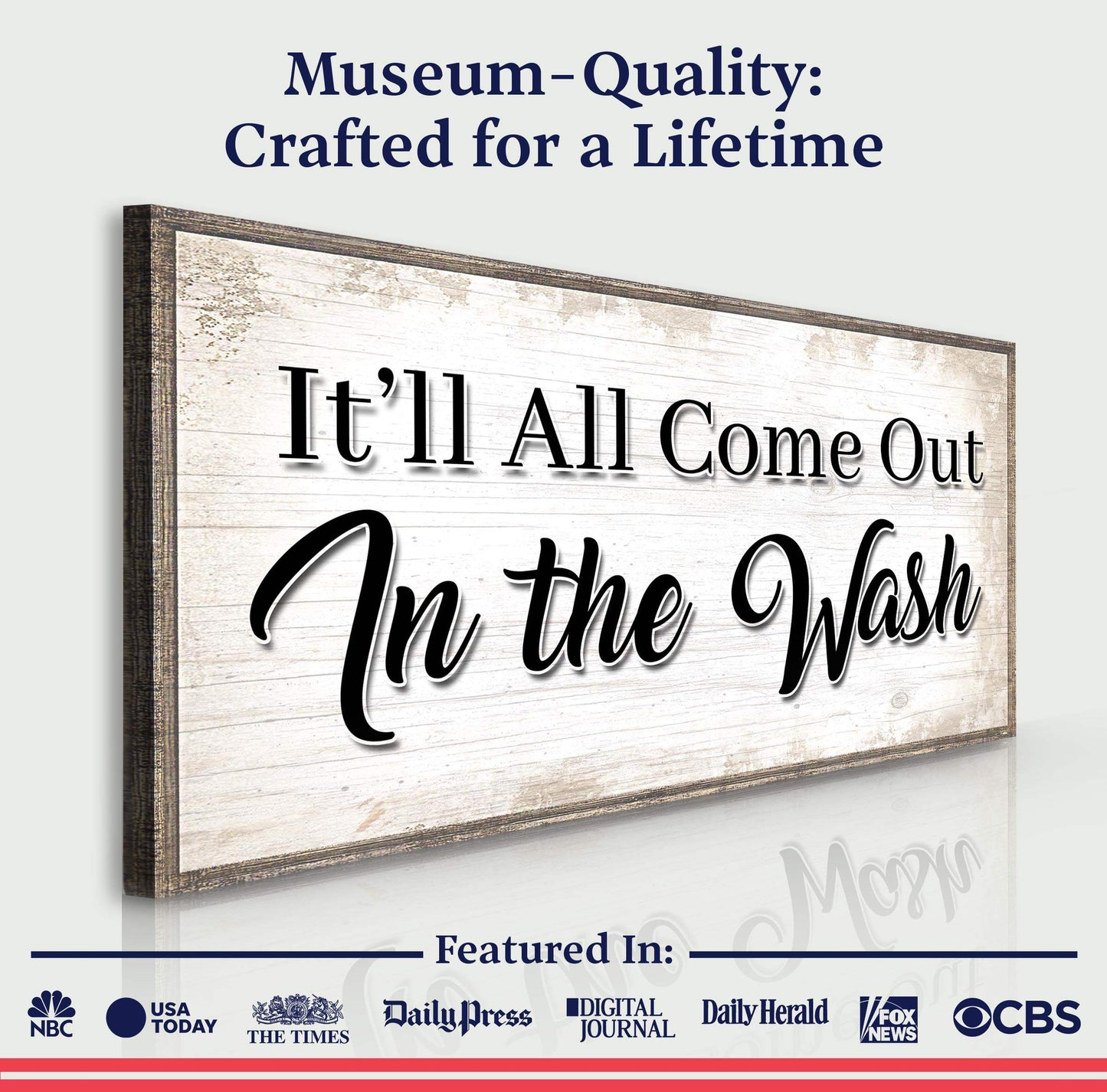It'll All Come Out in the Wash Laundry Sign II - Tailored Canvases - Flyclothing LLC