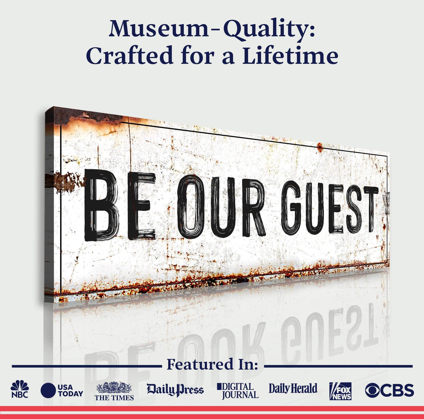 Be Our Guest Sign V - Tailored Canvases - Flyclothing LLC