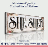 Personalized She Shed Sign XV - Tailored Canvases - Flyclothing LLC