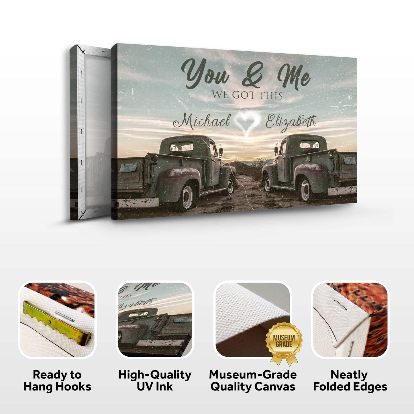 Vintage Truck Themed We Got This Couple Sign - Tailored Canvases - Flyclothing LLC