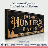 Personalized Hunters Haven Family Sign - Tailored Canvases - Flyclothing LLC