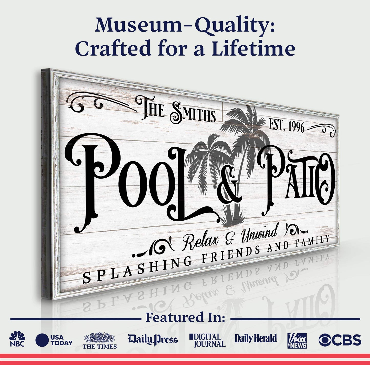 Personalized Pool & Patio Sign VI - Tailored Canvases - Flyclothing LLC