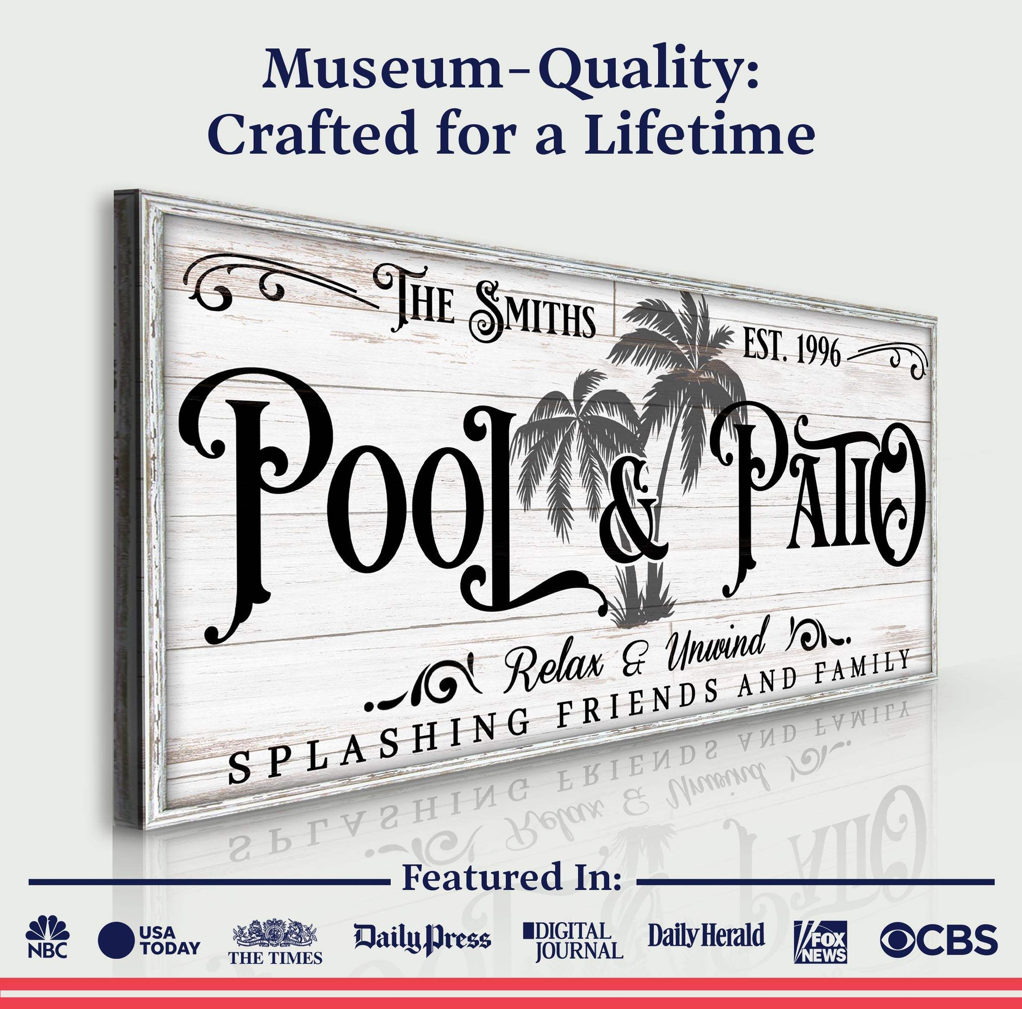Personalized Pool & Patio Sign VI - Tailored Canvases - Flyclothing LLC