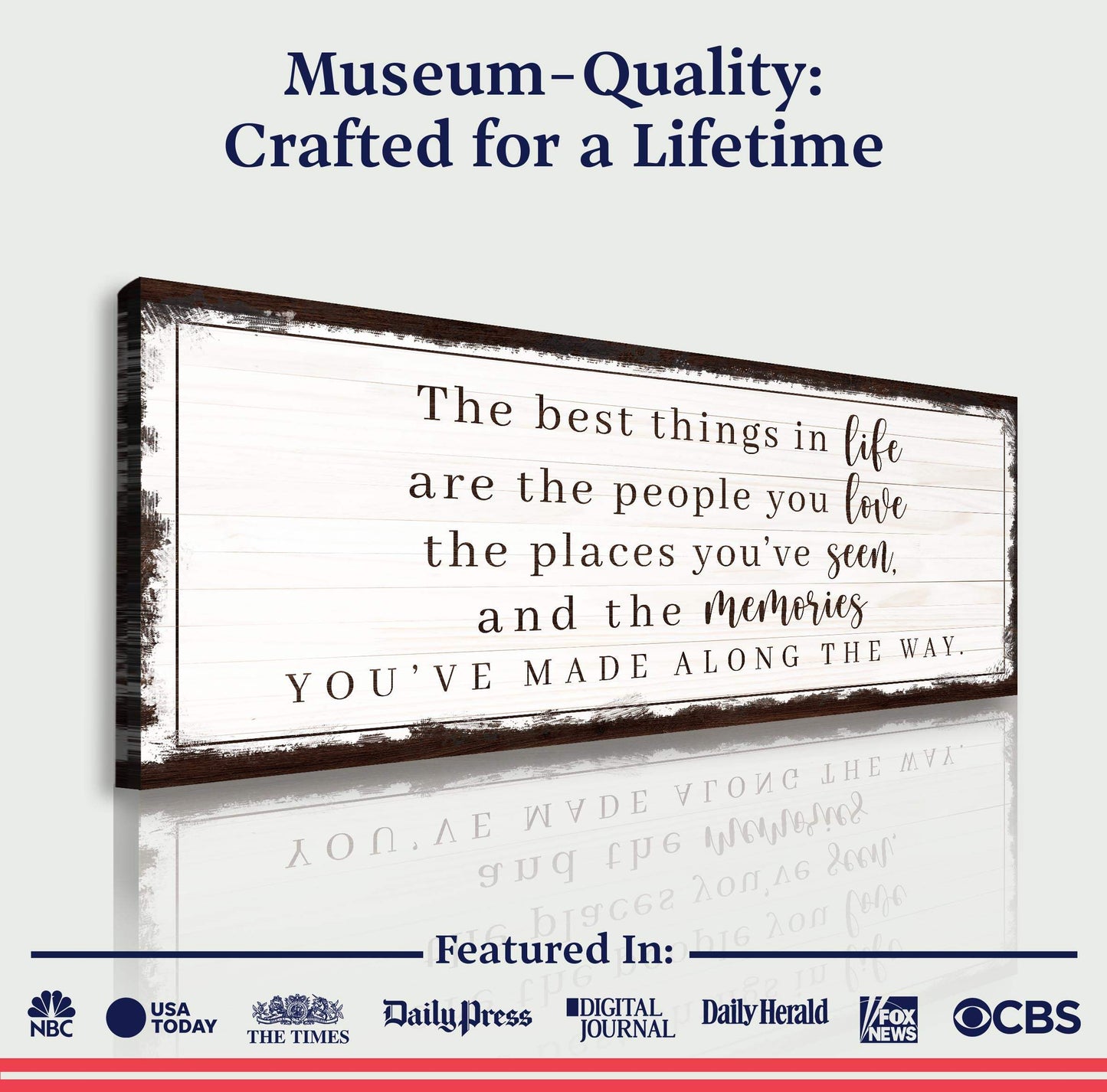 The Best Things In Life Sign VII - Tailored Canvases - Flyclothing LLC
