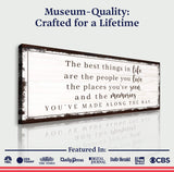 The Best Things In Life Sign VII - Tailored Canvases - Flyclothing LLC