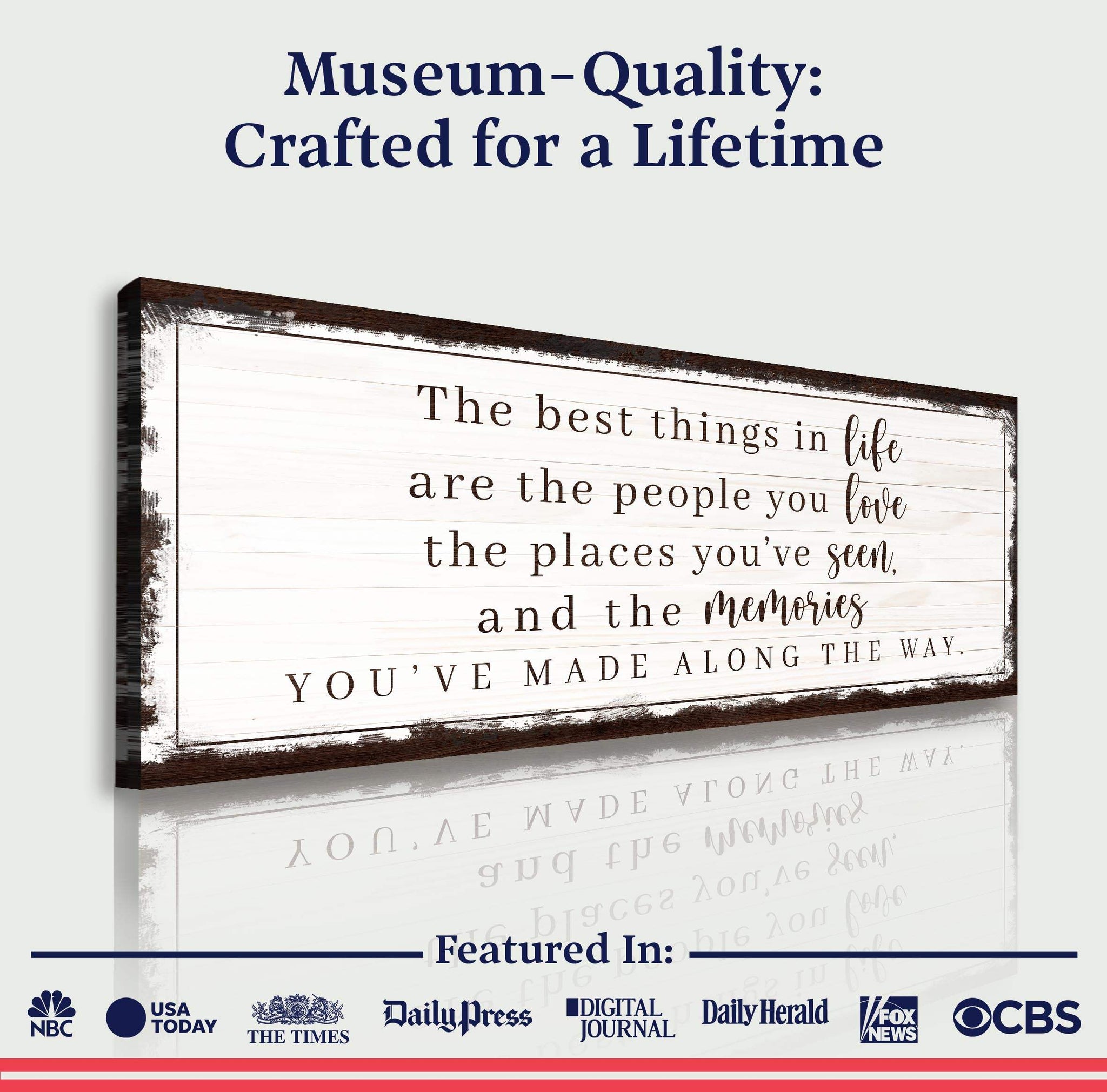 The Best Things In Life Sign VII - Tailored Canvases - Flyclothing LLC