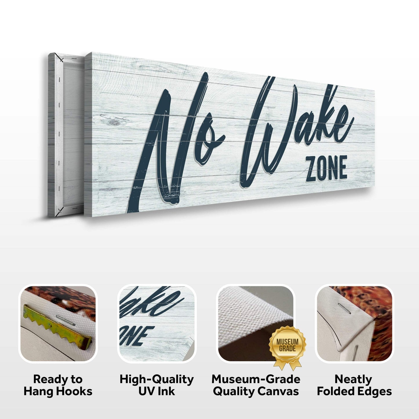 No Wake Zone Sign XVI - Tailored Canvases - Flyclothing LLC