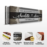 Personalized Happily Ever After Couple Sign VI - Tailored Canvases - Flyclothing LLC