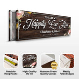 Personalized Happily Ever After Couple Sign - Tailored Canvases - Flyclothing LLC