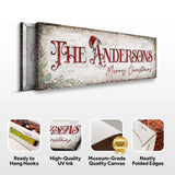 Christmas Family Name Sign II - Tailored Canvases - Flyclothing LLC