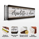 Personalized Happily Ever After Couple Sign II - Tailored Canvases - Flyclothing LLC