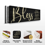 Bless The Food Before Us And The Love Between Us Sign VI - Tailored Canvases - Flyclothing LLC