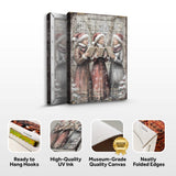 Vintage Christmas Carolers Wall Art - Tailored Canvases - Flyclothing LLC