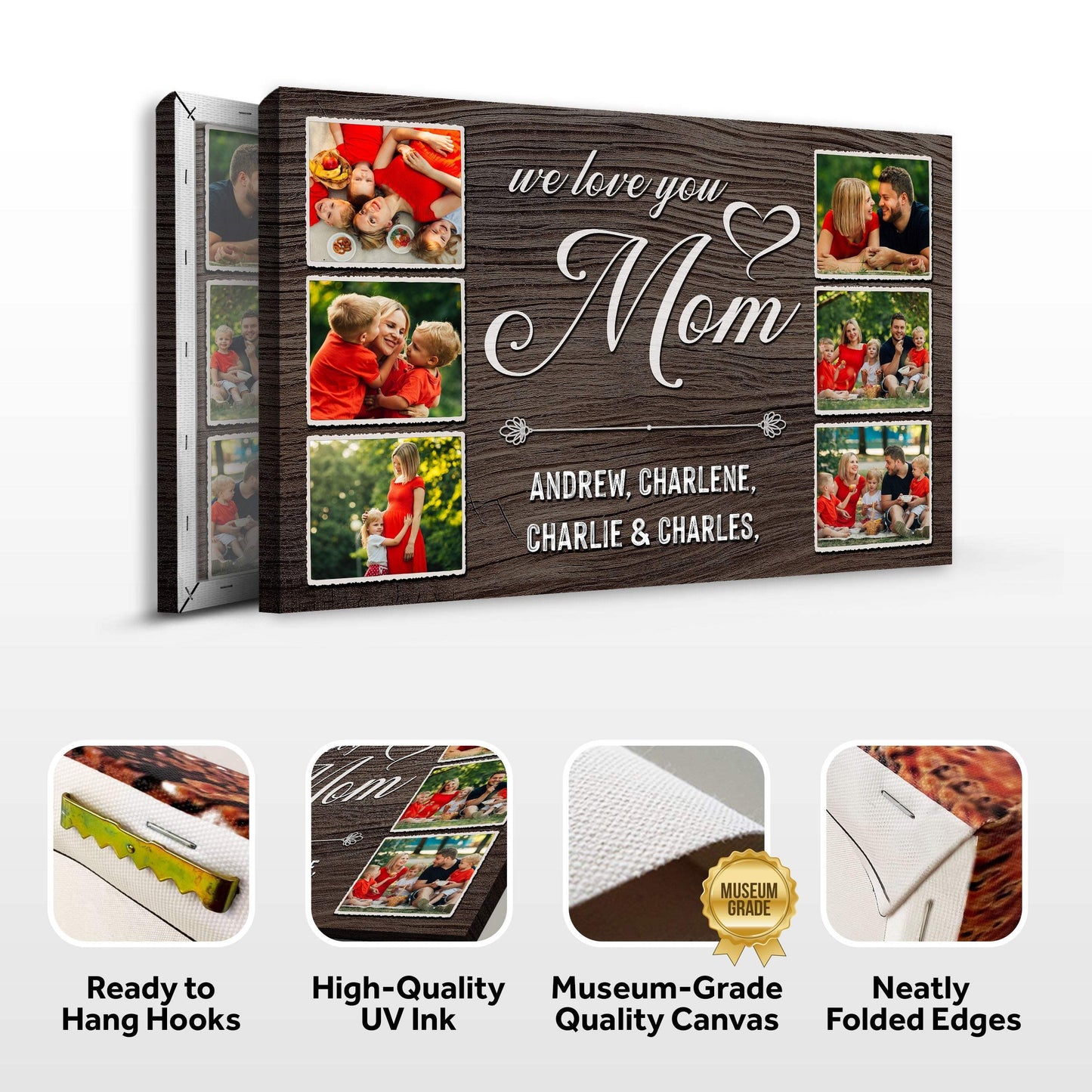 Mother's Day Sign We Love You Mom - Tailored Canvases - Flyclothing LLC