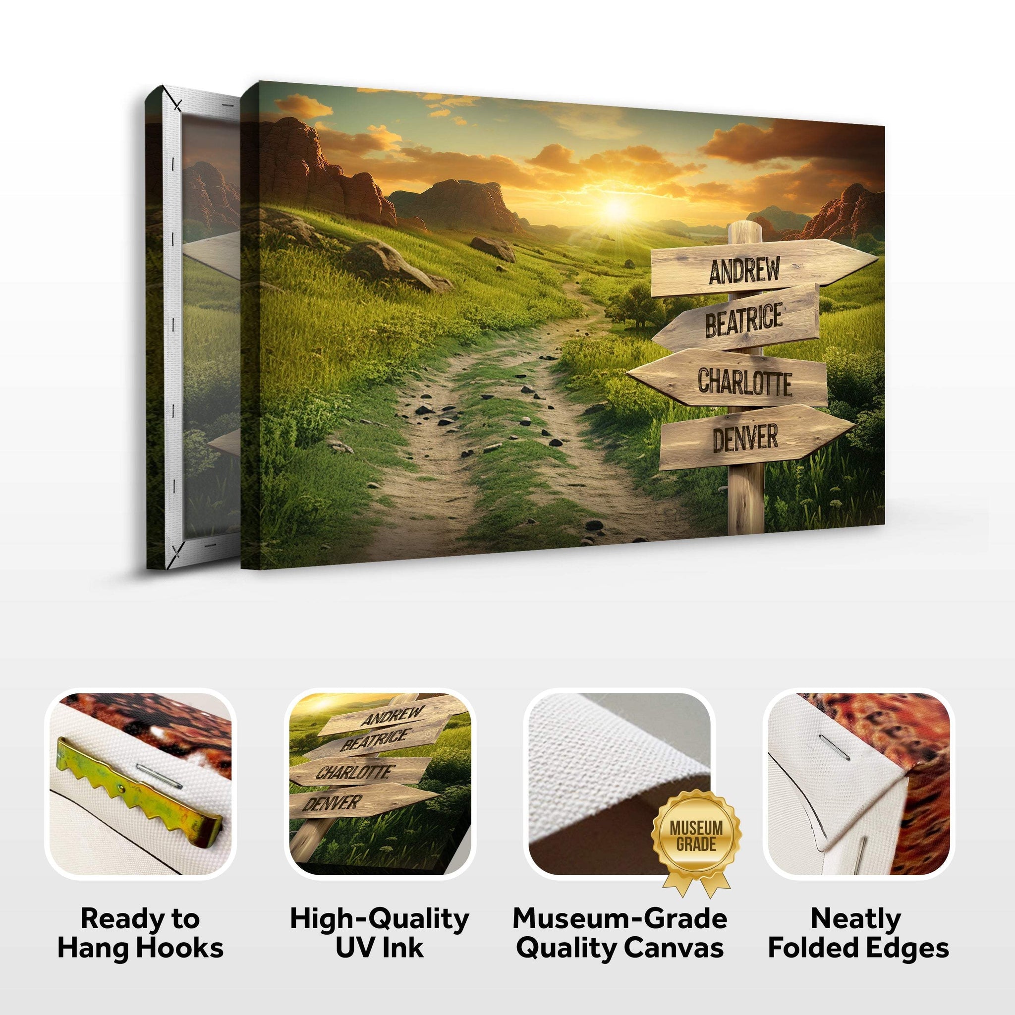 Winding Road Family Names Sign - Tailored Canvases - Flyclothing LLC