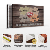 Mother's Day Sign The Piece That Holds Us Together II - Tailored Canvases - Flyclothing LLC